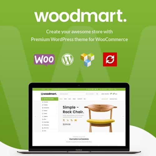 Free Download Theme WoodMart WooCommerce 7.0.4